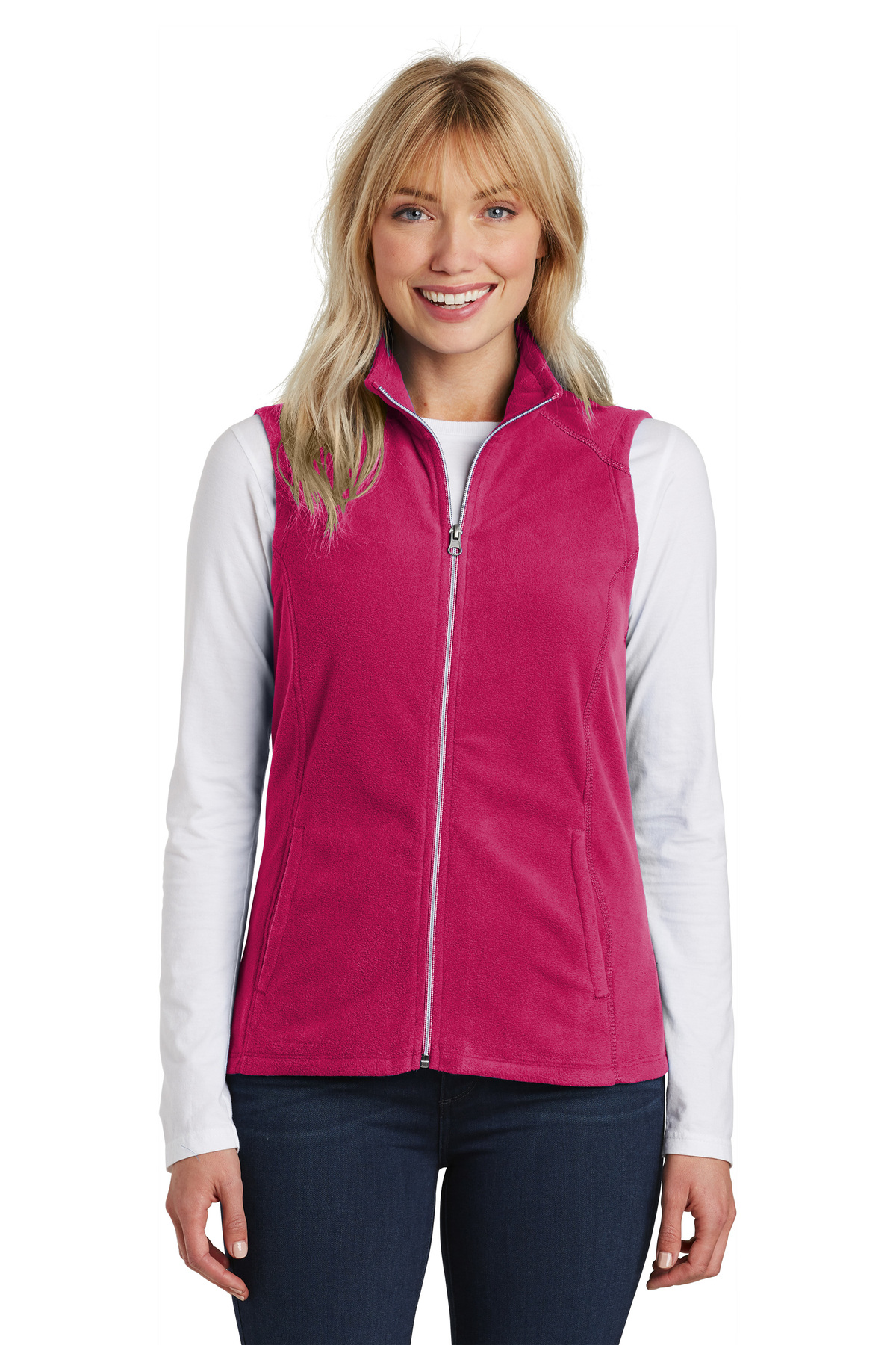 Port Authority® Women's Full-Zip Microfleece Vest - Embroidered  Personalization Available